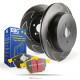 Frâne EBC Kit frână spate EBC PD18KR045 - Discuri BSD Grooved + Plăcuțe Yellowstuff | race-shop.ro