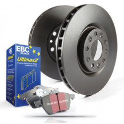 Set față + spate EBC PD40K1824 - Discuri Premium OE + Plăcuțe Ultimax OE