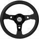 Volan sport cu 3 spițe Luisi Falcon, 310mm, poliuretan, fără adâncime, negru