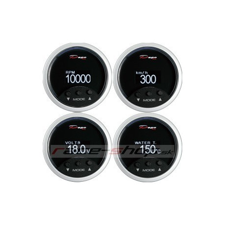 Ceasuri DEPO OBD II Ceas indicator DEPO Racing OBD II, 4 în 1- Viteză, RPM, Volt și Temperatură apă | race-shop.ro