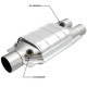 Catalizator universal Catalizator universal MAGNAFLOW 99067HM Euro 3/4 - 51mm / 64mm | race-shop.ro