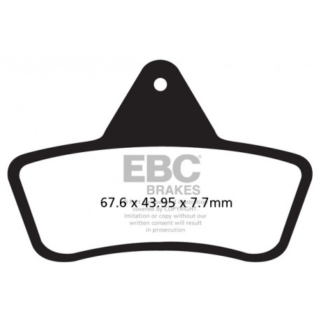 Frâne EBC Moto Disc frână EBC Organic FA271TT | race-shop.ro