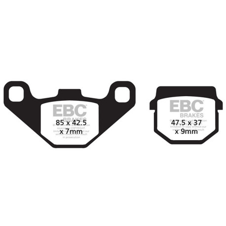 Frâne EBC Moto Plăcuțe frână EBC Carbon TT FA083TT | race-shop.ro