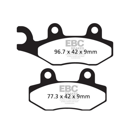 Frâne EBC Moto Plăcuțe frână EBC Organic FA FA228 | race-shop.ro