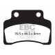 Frâne EBC Moto Saboți frână EBC Organic SFA235 | race-shop.ro
