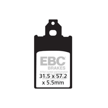 Frâne EBC Moto Plăcuțe frână EBC Organic FA FA116 | race-shop.ro