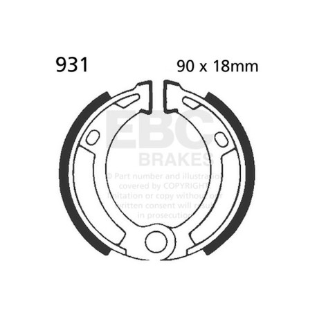 Frâne EBC Moto Saboți frână față EBC Plain 931 | race-shop.ro