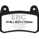 Frâne EBC Moto Plăcuțe frână EBC Organic FA FA658 | race-shop.ro