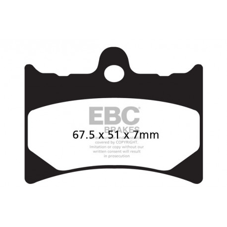 Frâne EBC Moto Saboți frână EBC Organic FA126 | race-shop.ro