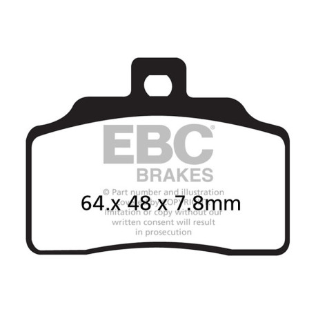 Frâne EBC Moto Plăcuțe frână EBC Organic FA FA426 | race-shop.ro