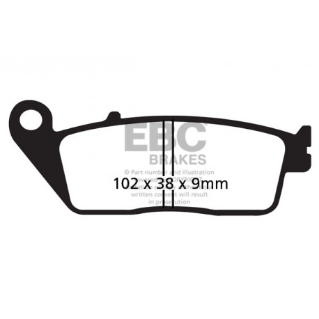 Frâne EBC Moto Saboți frână EBC Organic SFA142 | race-shop.ro