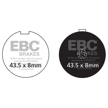 Frâne EBC Moto Plăcuțe frână EBC Organic FA FA056 | race-shop.ro