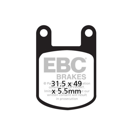 Frâne EBC Moto Plăcuțe frână EBC Organic FA FA050 | race-shop.ro