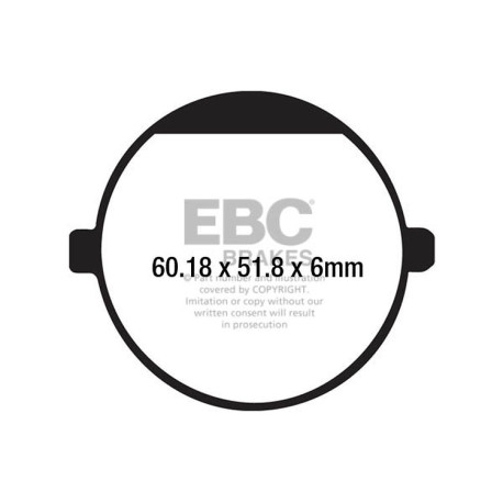 Frâne EBC Moto Plăcuțe frână EBC Organic FA FA198 | race-shop.ro