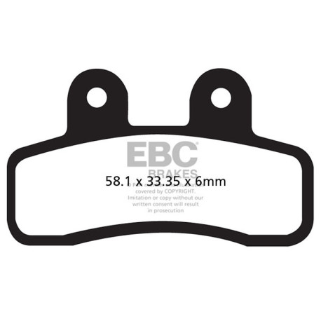 Frâne EBC Moto Plăcuțe frână EBC Organic FA FA448 | race-shop.ro
