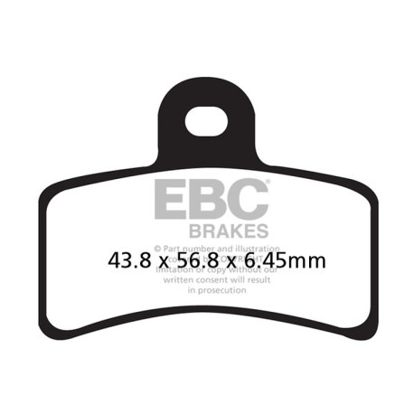 Frâne EBC Moto Plăcuțe frână EBC Organic FA FA291 | race-shop.ro