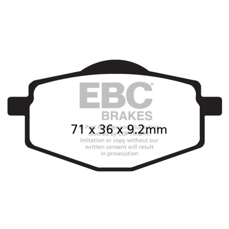 Frâne EBC Moto Plăcuțe frână EBC Organic FA FA047/2 | race-shop.ro