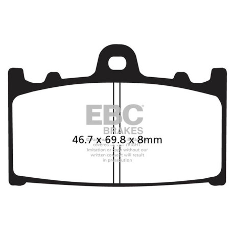 Frâne EBC Moto Plăcuțe frână EBC Organic FA FA433/4 | race-shop.ro