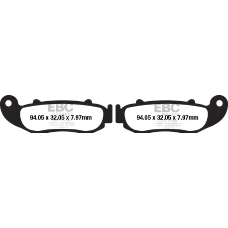 Frâne EBC Moto Plăcuțe frână EBC Organic FA FA664 | race-shop.ro