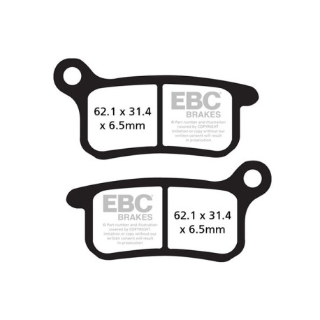 Frâne EBC Moto Plăcuțe frână EBC Carbon TT FA357TT | race-shop.ro