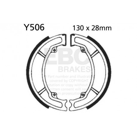 Frâne EBC Moto Saboți frână EBC Organic Y506 | race-shop.ro