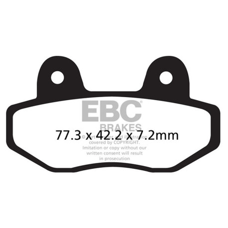 Frâne EBC Moto Plăcuțe frână EBC Carbon TT FA622TT | race-shop.ro