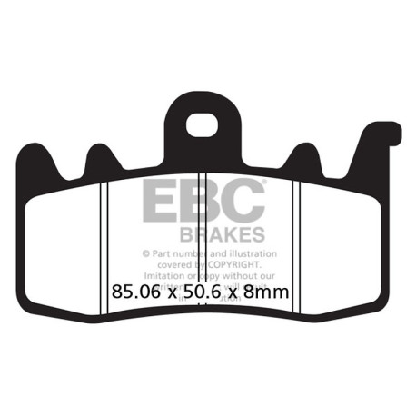 Frâne EBC Moto Plăcuțe frână EBC Organic FA FA630 | race-shop.ro
