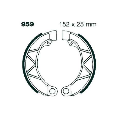 Frâne EBC Moto Saboți frână față EBC Plain 959 | race-shop.ro
