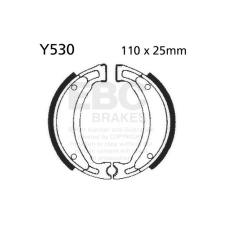 Frâne EBC Moto Saboți frână EBC Plain Y530 | race-shop.ro