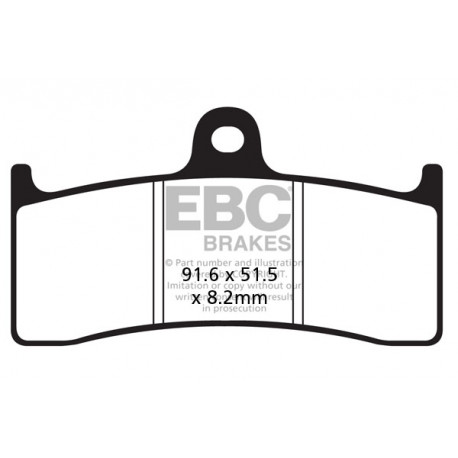 Frâne EBC Moto Saboți frână EBC Organic FA424 | race-shop.ro