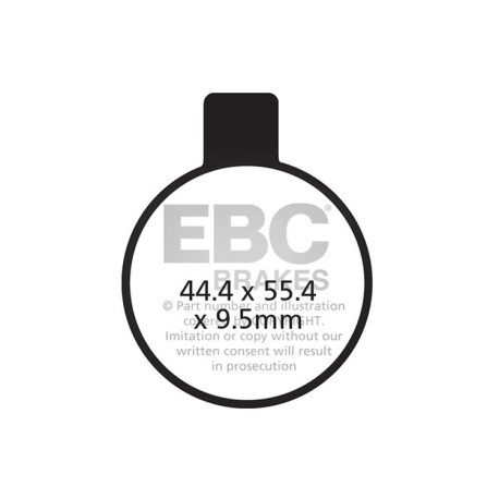 Frâne EBC Moto Plăcuțe frână EBC Organic FA FA027 | race-shop.ro
