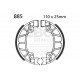 Frâne EBC Moto Saboți frână EBC Față Organic 805 | race-shop.ro