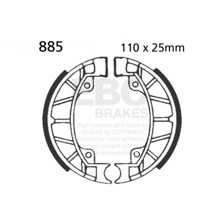 Frâne EBC Moto Saboți frână EBC Față Organic 805 | race-shop.ro