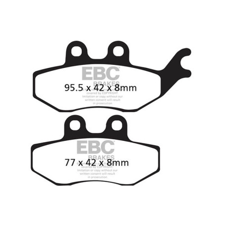 Frâne EBC Moto Plăcuțe frână EBC Organic FA FA374 | race-shop.ro