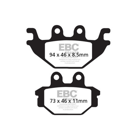 Frâne EBC Moto Plăcuțe frână EBC Organic FA FA377 | race-shop.ro