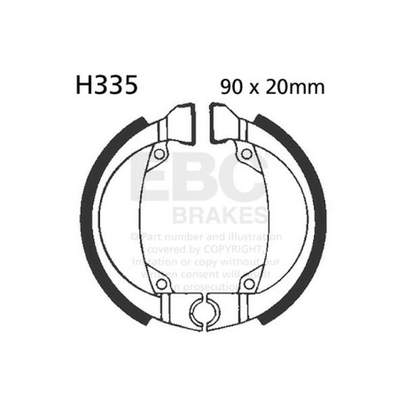 Frâne EBC Moto Saboți frână EBC Plain H335 | race-shop.ro