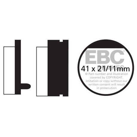 Frâne EBC Moto Plăcuțe frână EBC Organic FA FA052 | race-shop.ro