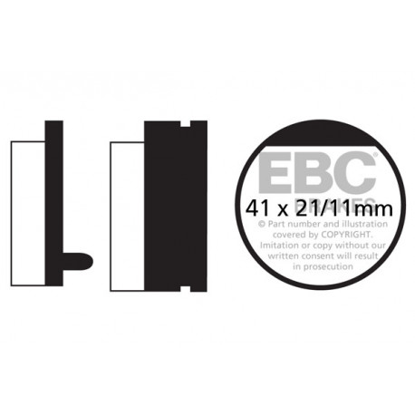 Frâne EBC Moto Saboți frână EBC Organic FA052 | race-shop.ro