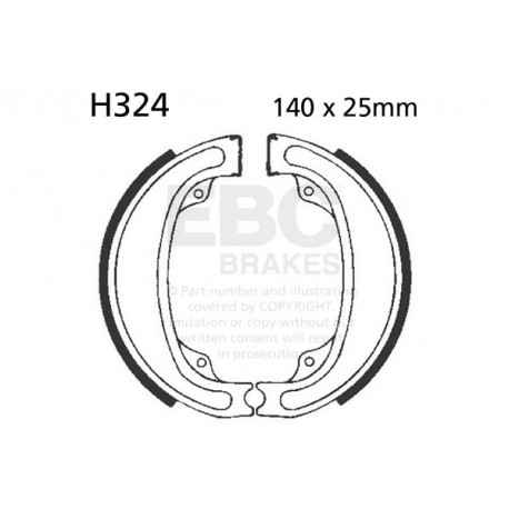 Frâne EBC Moto Saboți frână EBC Organic H324 | race-shop.ro