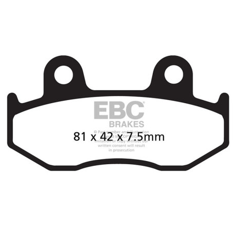 Frâne EBC Moto Plăcuțe frână EBC Carbon TT FA092TT | race-shop.ro