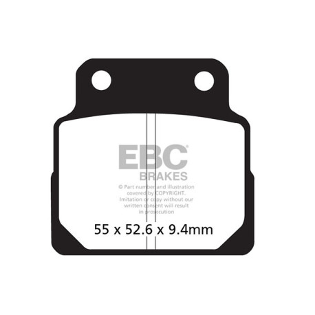 Frâne EBC Moto Plăcuțe frână EBC Organic FA FA122 | race-shop.ro