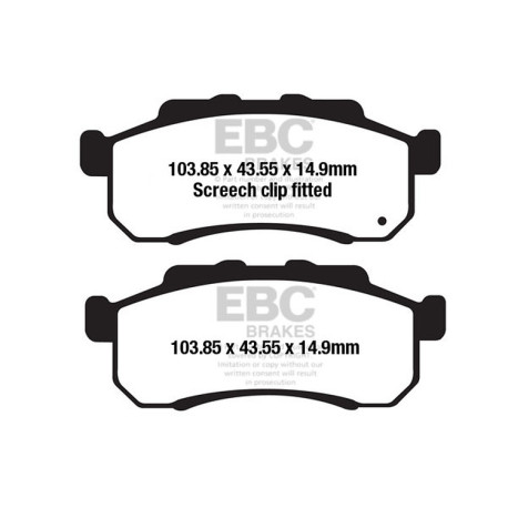 Frâne EBC Moto Plăcuțe frână EBC Carbon TT FA712TT | race-shop.ro