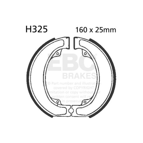 Frâne EBC Moto Saboți frână EBC Plain H325 | race-shop.ro