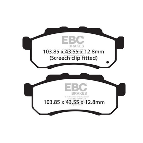 Frâne EBC Moto Plăcuțe frână EBC Carbon TT FA476TT | race-shop.ro