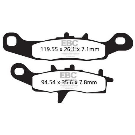 Frâne EBC Moto Plăcuțe frână EBC Carbon TT FA258TT | race-shop.ro