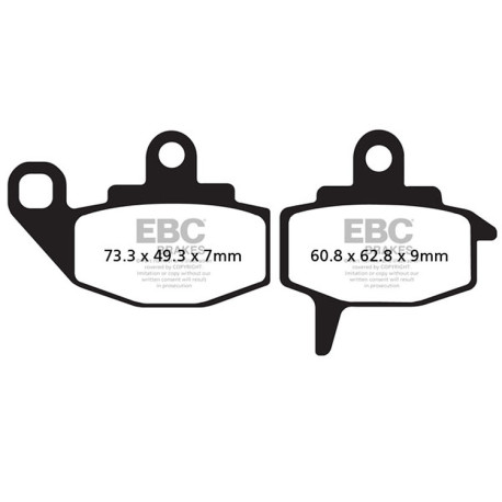 Frâne EBC Moto Plăcuțe frână EBC Carbon TT FA130TT | race-shop.ro