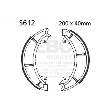 Frâne EBC Moto Saboți frână EBC Organic S612 | race-shop.ro