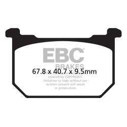 Plăcuțe frână EBC Organic FA FA068