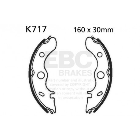 Frâne EBC Moto Saboți frână EBC Organic K717 | race-shop.ro