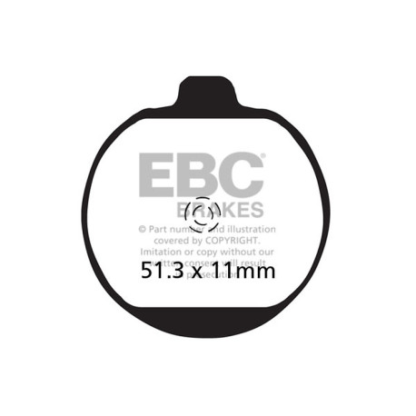 Frâne EBC Moto Plăcuțe frână EBC Organic FA FA062 | race-shop.ro